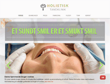 Tablet Screenshot of holistisktandpleje.dk